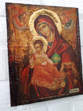 Load image into Gallery viewer, Virgin Mary Panagia Therapevousa Icon-Orthodox Greek Byzantine Handmade Icons - Vanas Collection