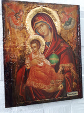 Load image into Gallery viewer, Virgin Mary Panagia Therapevousa Icon-Orthodox Greek Byzantine Handmade Icons - Vanas Collection
