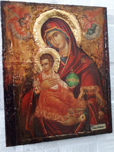 Load image into Gallery viewer, Virgin Mary Panagia Therapevousa Icon-Orthodox Greek Byzantine Handmade Icons - Vanas Collection