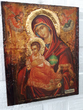 Load image into Gallery viewer, Virgin Mary Panagia Therapevousa Icon-Orthodox Greek Byzantine Handmade Icons - Vanas Collection