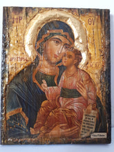 Laden Sie das Bild in den Galerie-Viewer, Virgin Mary Parigoria-Panagia Parigoria - Greek Orthodox Byzantine Handmade Icons - Vanas Collection