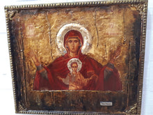 Load image into Gallery viewer, Virgin Mary PLATYTERA OURANON-Jesus Christianity Orthodox Byzantine Greek Large - Vanas Collection