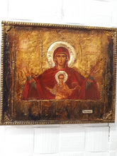 Load image into Gallery viewer, Virgin Mary PLATYTERA OURANON-Jesus Christianity Orthodox Byzantine Greek Large - Vanas Collection