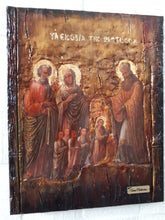 Laden Sie das Bild in den Galerie-Viewer, Virgin Mary The Entrance of Theotokos -Orthodox Greek Byzantine Handmade Icons - Vanas Collection