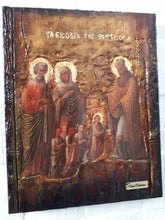 Laden Sie das Bild in den Galerie-Viewer, Virgin Mary The Entrance of Theotokos -Orthodox Greek Byzantine Handmade Icons - Vanas Collection