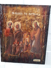 Laden Sie das Bild in den Galerie-Viewer, Virgin Mary The Entrance of Theotokos -Orthodox Greek Byzantine Handmade Icons - Vanas Collection