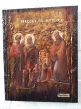 Laden Sie das Bild in den Galerie-Viewer, Virgin Mary The Entrance of Theotokos -Orthodox Greek Byzantine Handmade Icons - Vanas Collection