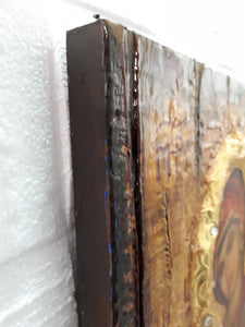 Virgin Mary Theotokos of the 7 Swords icon-Large Orthodox Greek Byzantine Handmade - Vanas Collection