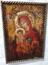 Laden Sie das Bild in den Galerie-Viewer, Virgin Mary Vrefokratousa Icon - Orthodox Byzantine Religious Icon Antique Style - Vanas Collection