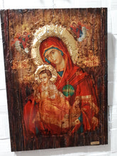 Laden Sie das Bild in den Galerie-Viewer, Virgin Mary Vrefokratousa Icon - Orthodox Byzantine Religious Icon Antique Style - Vanas Collection