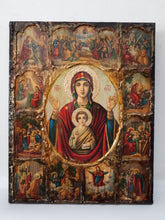 Load image into Gallery viewer, Virgin Mary&#39;s and Jesus Christ Icon-Christianity Orthodox Byzantine Greek Icons - Vanas Collection