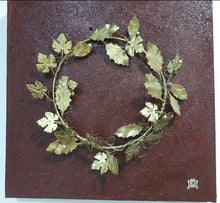 Load image into Gallery viewer, Wreath Handmade Metal Brass Olive Leaves - Vanas Collection