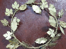 Load image into Gallery viewer, Wreath Handmade Metal Brass Olive Leaves - Vanas Collection